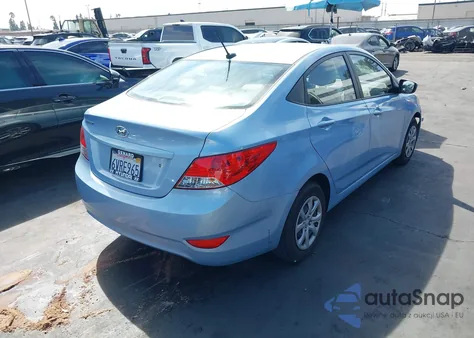 2012 Hyundai Accent Gls z USA, uszkodzony, nr VIN KMHCT4AE7CU246459